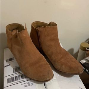 Jack Rogers Brown suede heeled bootie